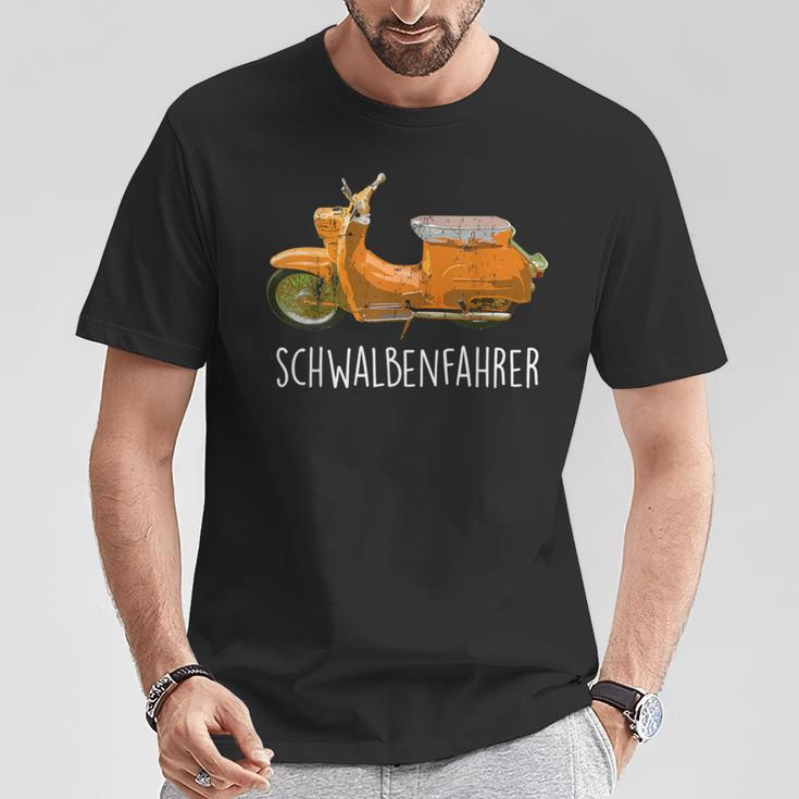 Schwalbenfahrer Schwalbe Kr51 Ostdeutschland Suhl S51 T-Shirt Lustige Geschenke