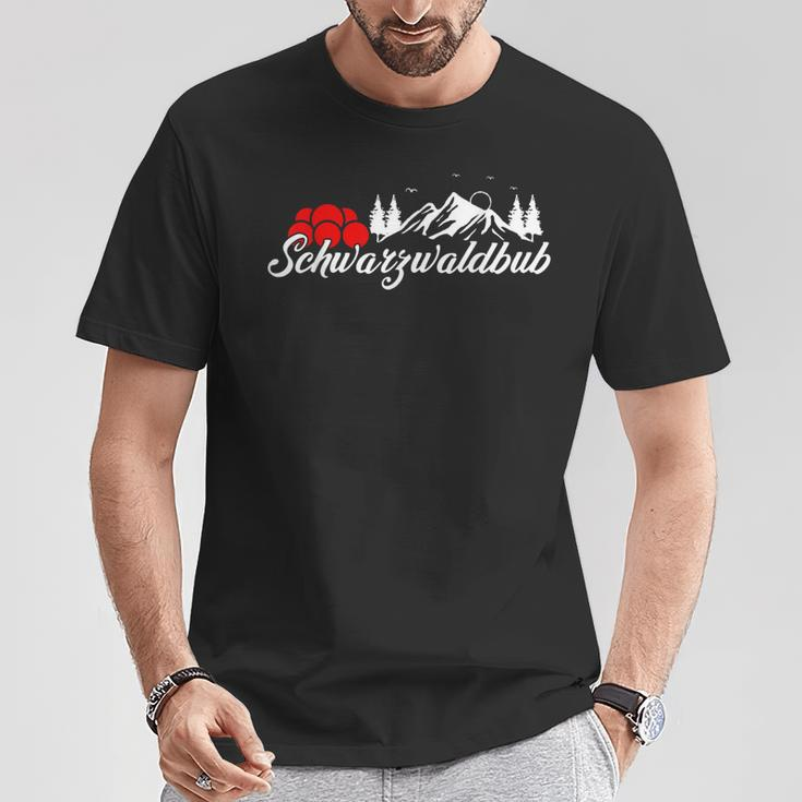 Schwarzwaldbub Berge Bollenhut T-Shirt Lustige Geschenke