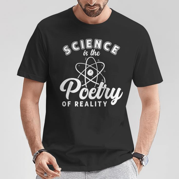 Science Is Poetry Of Reality Poem Lyrics Literature Poet T-Shirt Unique Gifts
