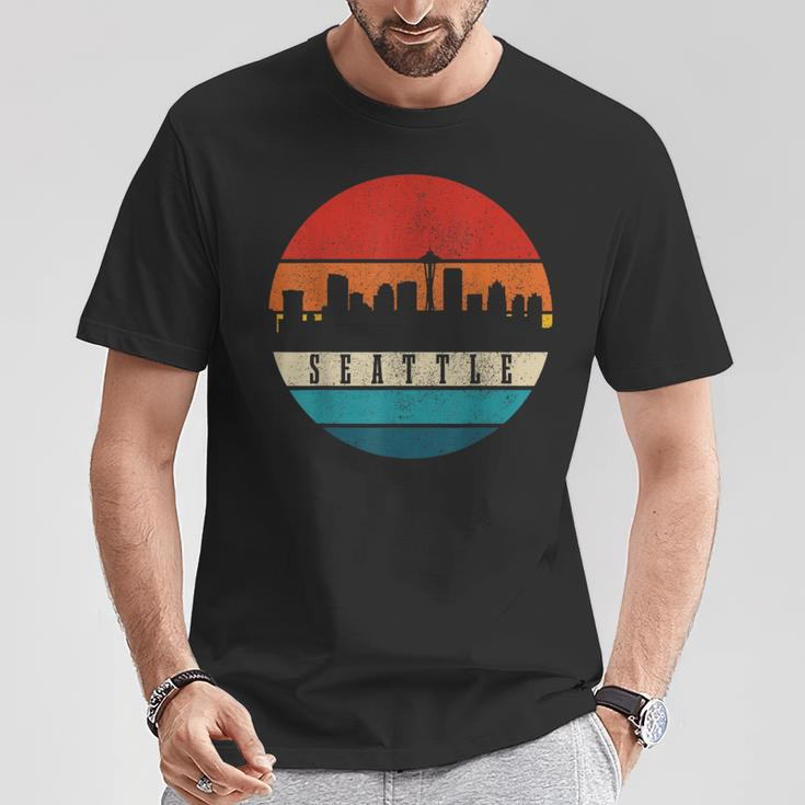 Seattle Washington Skyline Pride Vintage Seattle T-Shirt Unique Gifts