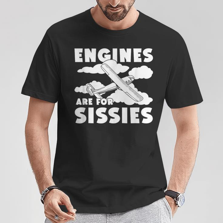 Segelflieger Stiller Flug Segelflugzeug-Liebhaber Frech T-Shirt Lustige Geschenke