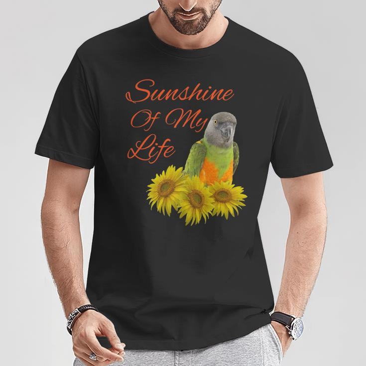 Senegal Parrot Sunshine Sunflower T-Shirt Unique Gifts