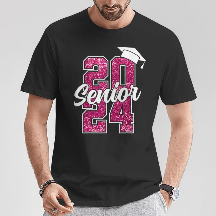 Senior 2024 Girls Class Of 2024 Graduate College High School T-Shirt Unique Gifts