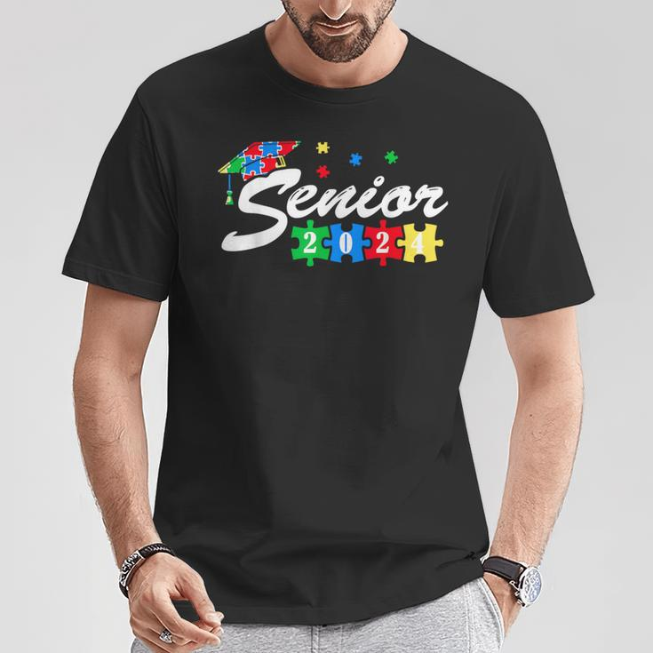 Senior Autism Graduate 2024 For Autistic Ns Graduation T-Shirt Unique Gifts