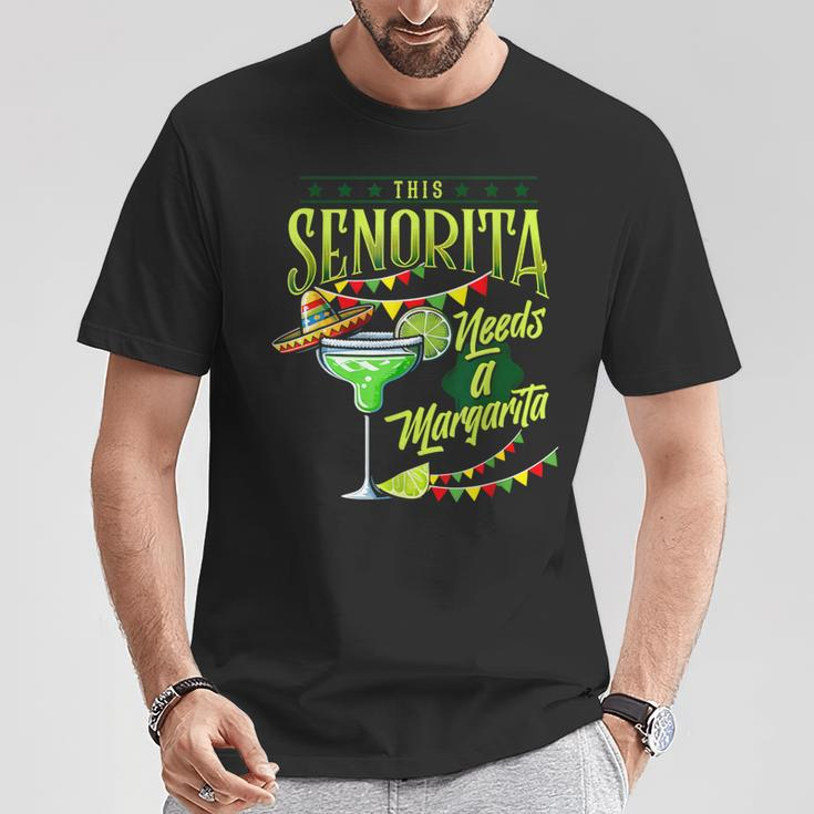 This Senorita Needs A Mexican Cinco De Mayo Women T-Shirt Funny Gifts