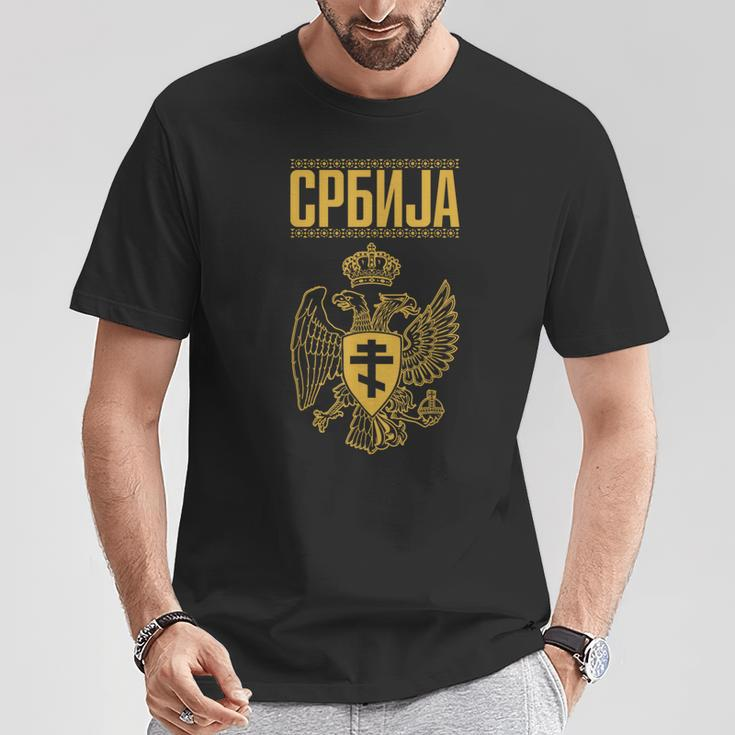 Serbia Serbian Serb Srbija Eagle T-Shirt Lustige Geschenke