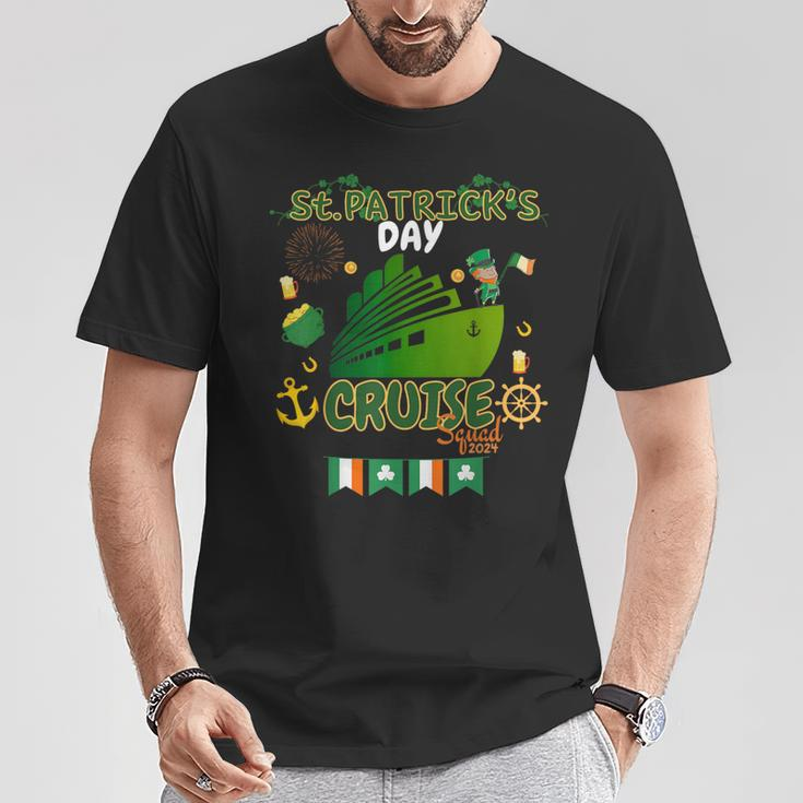 Shamrock Cruise Ship Ireland Flag St Patrick's Day T-Shirt Personalized Gifts