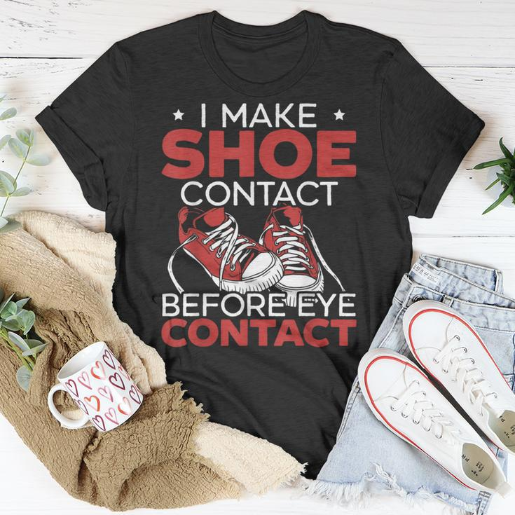 I Make Shoe Contact Before Eye Contact Sneakerhead T-Shirt Unique Gifts
