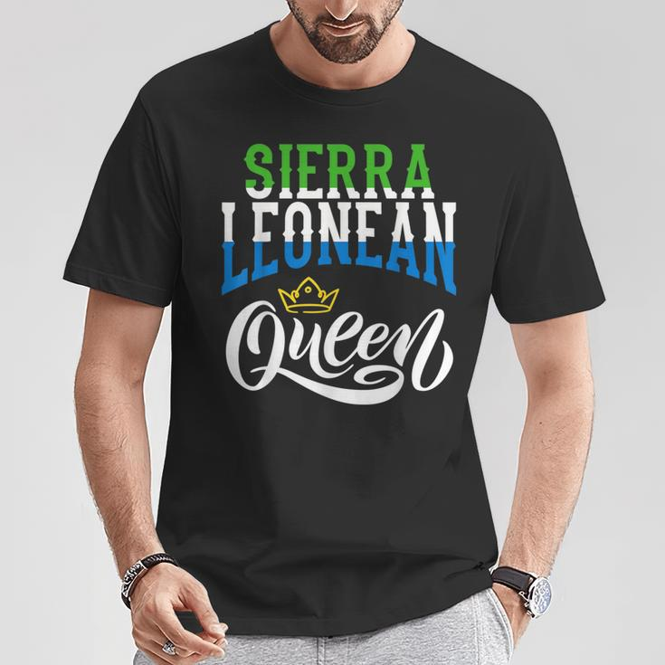Sierra Leonean Queen Sierra Leonean Sierre Leone Flag T-Shirt Unique Gifts