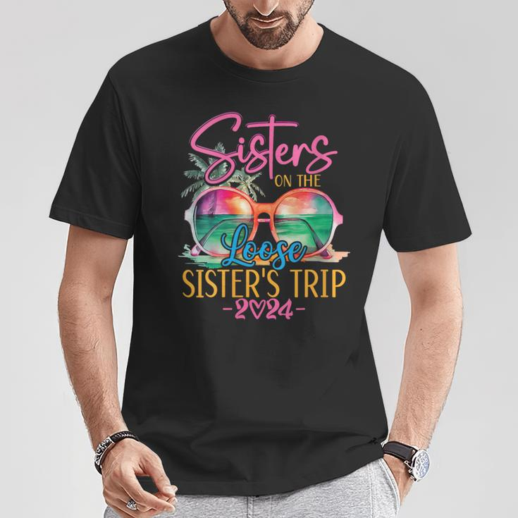 Sisters On The Loose Sisters Trip 2024 Summer Vacation T-Shirt Personalized Gifts