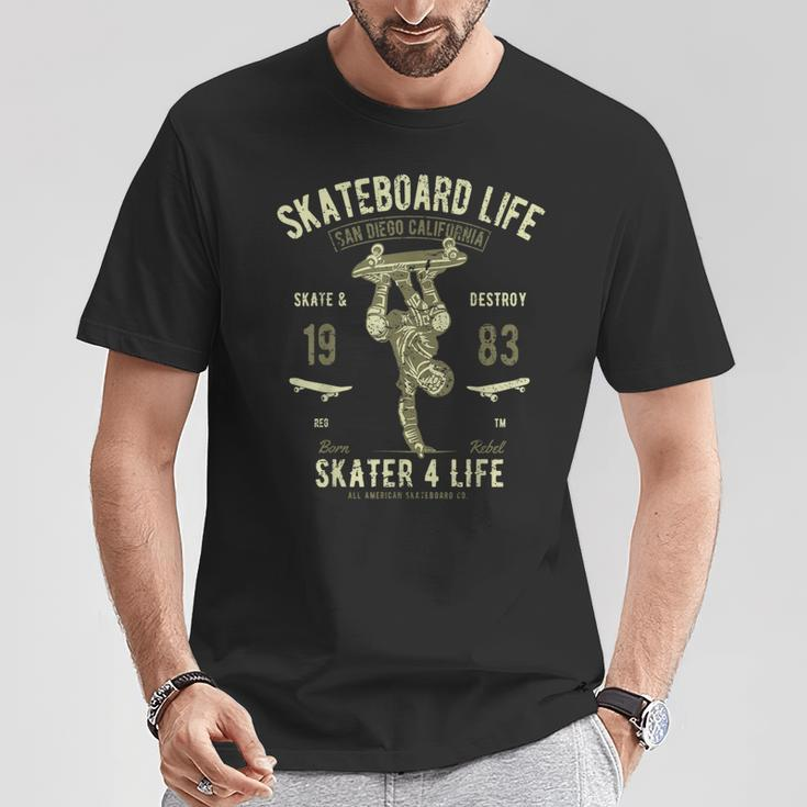 Skateboard Skateboard Life Skate & Destroy Vintage T-Shirt Unique Gifts