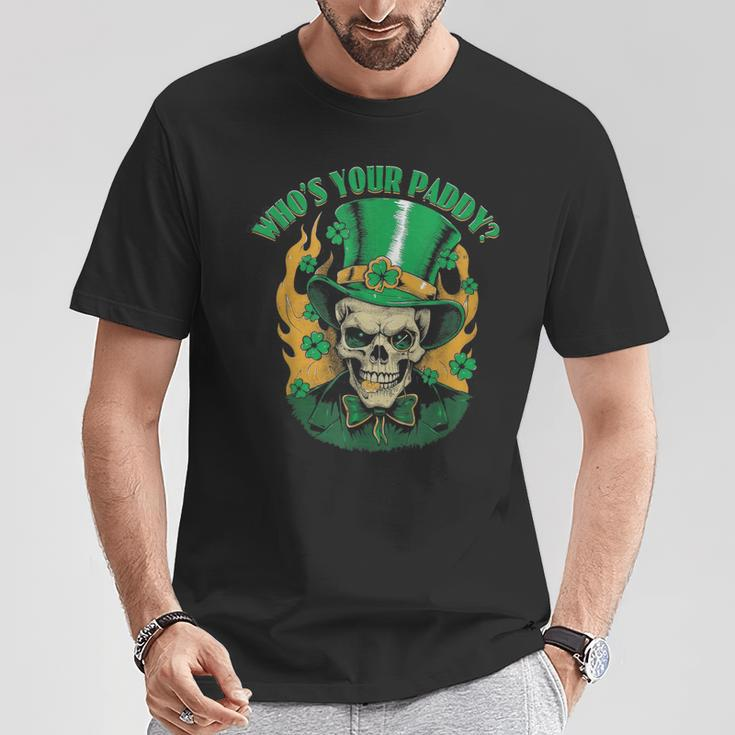Skull Vintage Retro Who’S Your Paddy St Patrick's Day T-Shirt Unique Gifts
