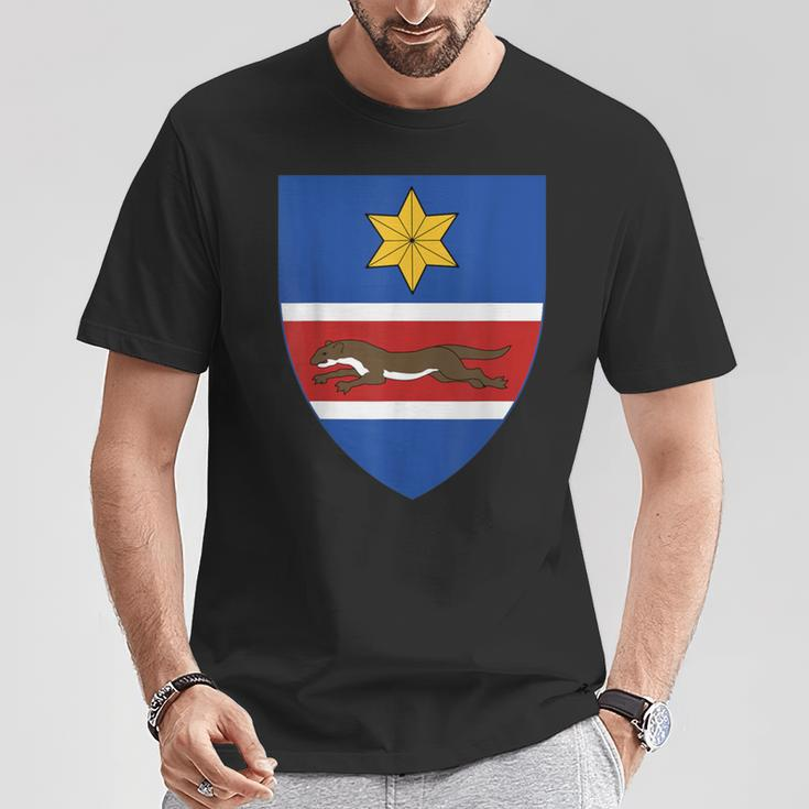 Slavonia Emblem Historical Croatia Region East Croatia T-Shirt Lustige Geschenke