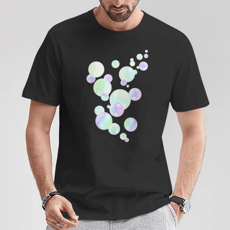 Soap Bubbles Colourful Pastel Colours T-Shirt Lustige Geschenke