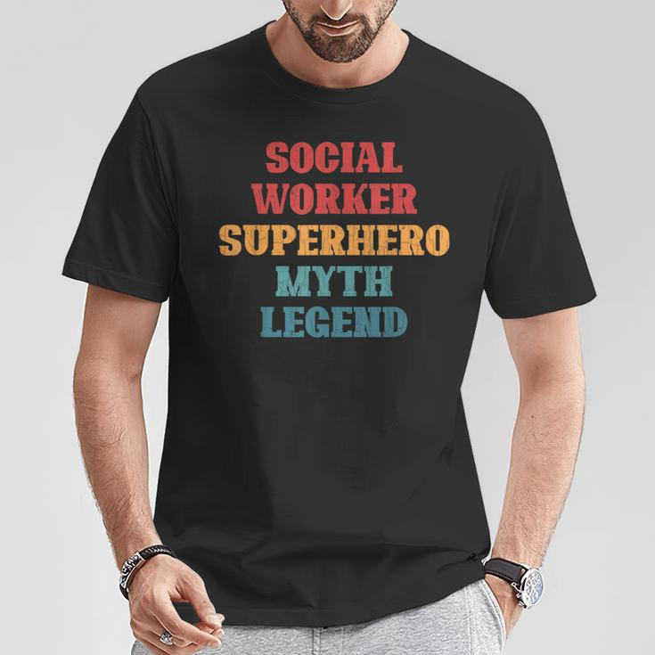Social Worker Superhero Social Work Graphic T-Shirt Unique Gifts