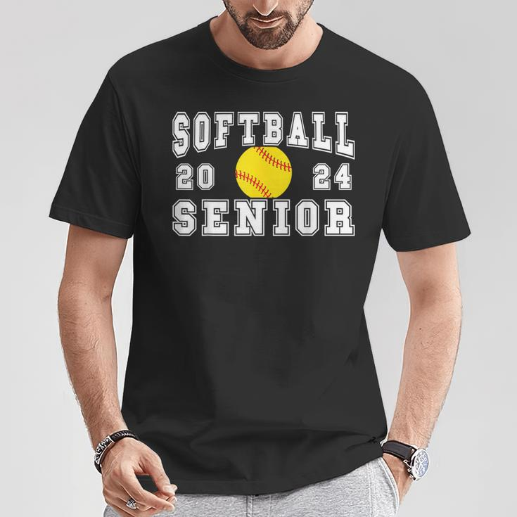 Softball Senior Night Softball Senior 2024 Graduation Party T-Shirt Personalized Gifts