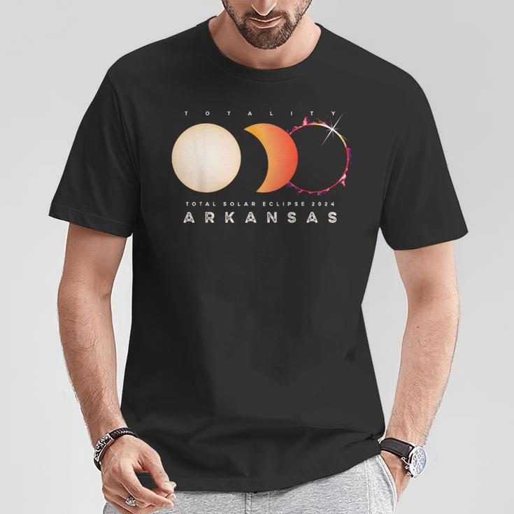 Solar Eclipse 2024 Arkansas Total Eclipse America Graphic T-Shirt Personalized Gifts
