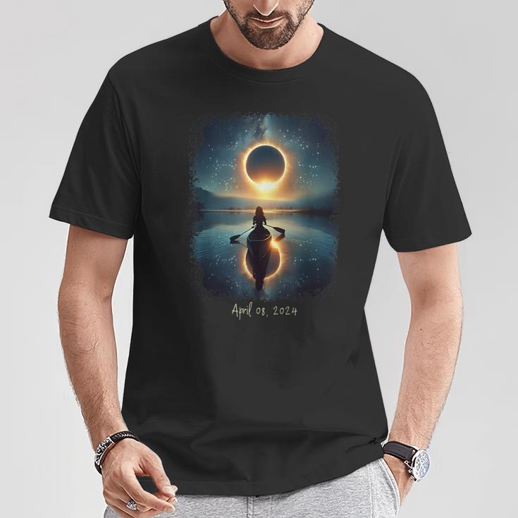 Solar Eclipse 2024 Lake Reflections Solar Eclipse T-Shirt Unique Gifts