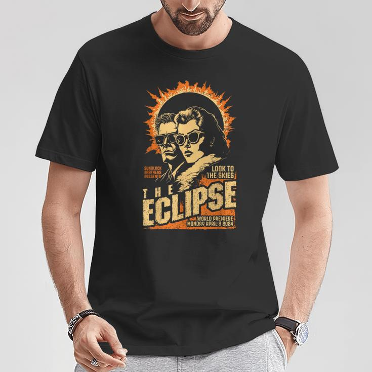 Solar Eclipse 2024 Vintage Science Fiction Movie Poster T-Shirt Funny Gifts
