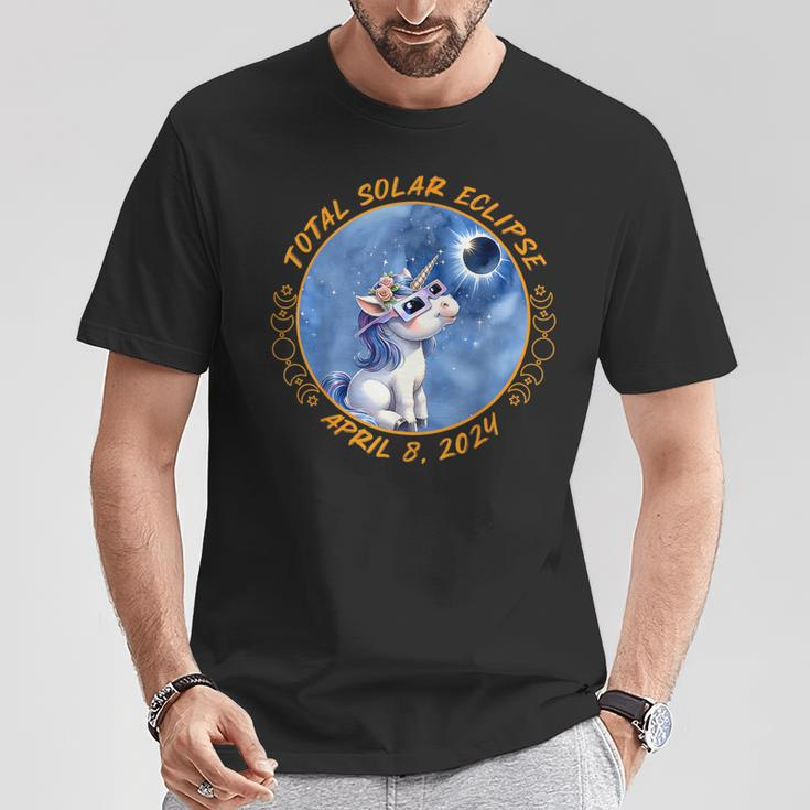 Solar Eclipse Girls Boys Unicorn Solar Eclipse 2024 T-Shirt Unique Gifts
