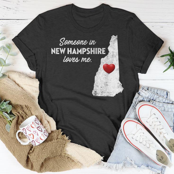 Someone In New Hampshire Loves Me New Hampshire Nh T-Shirt Unique Gifts