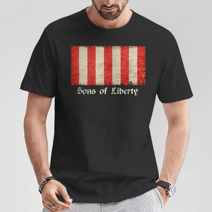 Sons Of Liberty Flag T-Shirt Unique Gifts