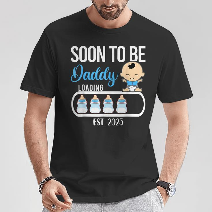Soon To Be Daddy 2025 Boy Gender Reveal Party Dad Father T-Shirt Unique Gifts