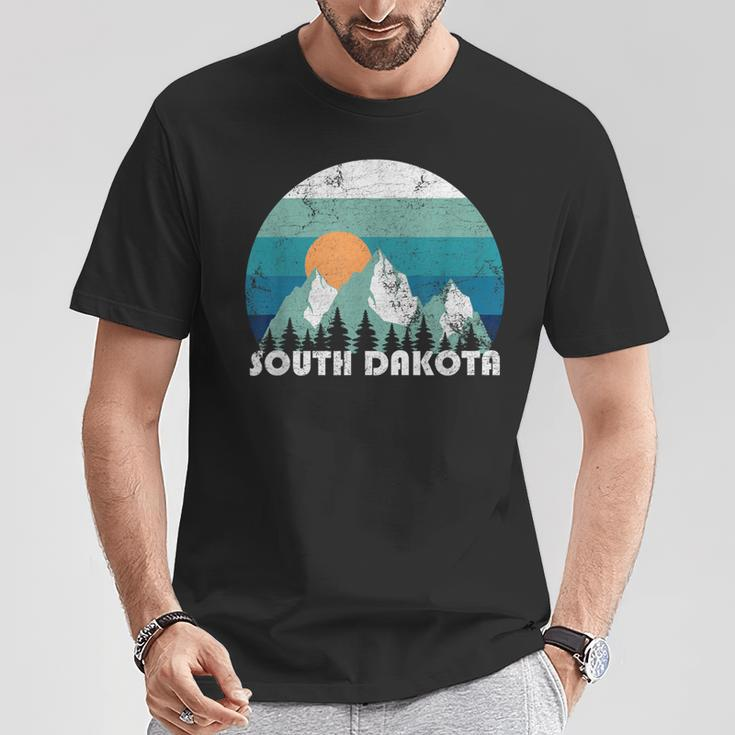 South Dakota State Retro Vintage T-Shirt Unique Gifts