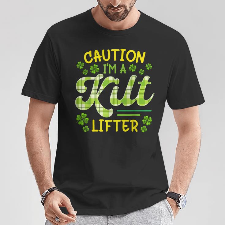 St Patrick's Day Caution I'm A Kilt Lifter StPatrick T-Shirt Unique Gifts