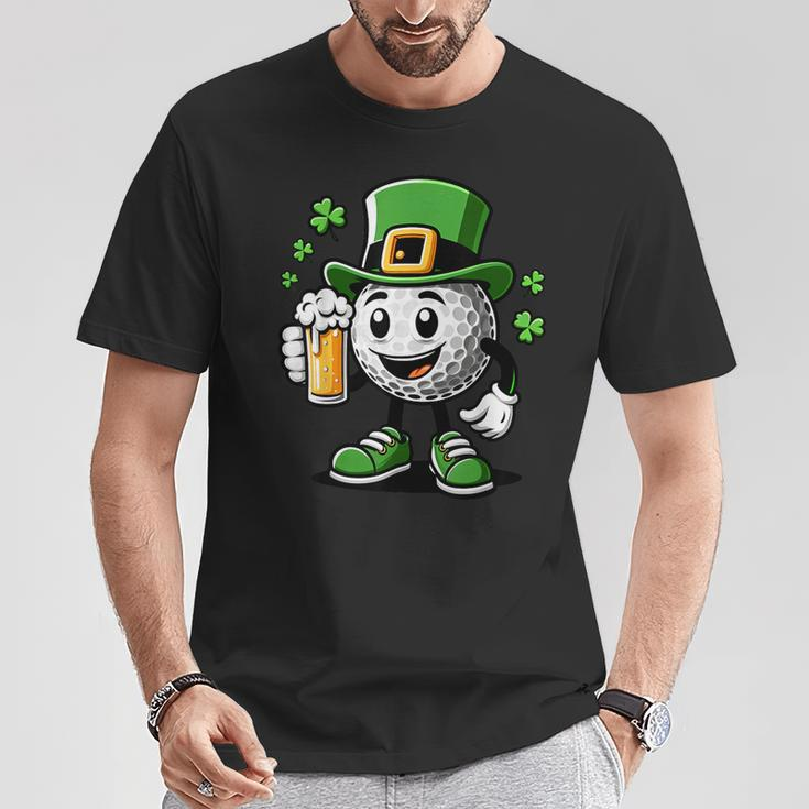St Patrick's Day Irish Golf Ball Beer Golfing Golfer T-Shirt Unique Gifts