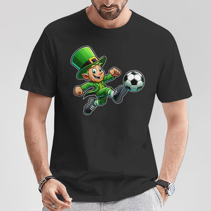 St Patrick's Day Irish Leprechaun Soccer Team Player T-Shirt Personalized Gifts