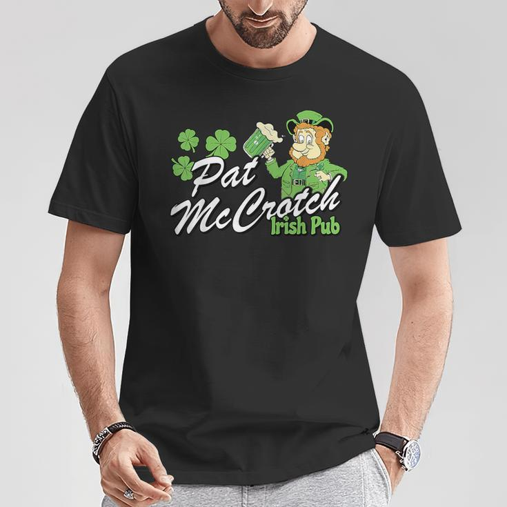 St Patty's Day Pat Mccrotch Irish Pub Lucky Clover T-Shirt Funny Gifts