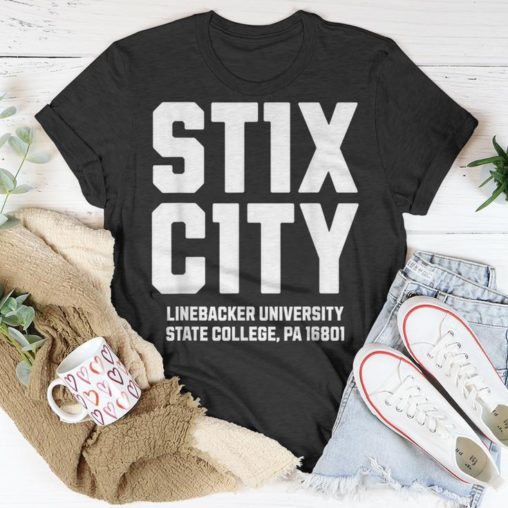 St1x C1ty Stix City Number 11 Number Eleven College Football T-Shirt Unique Gifts