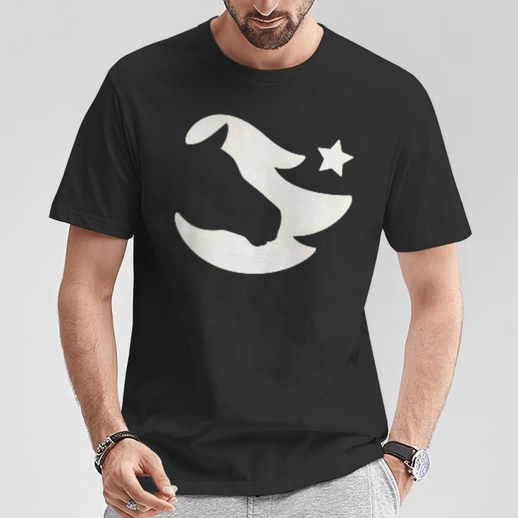 Stalles Weißes Stern-Logo T-Shirt Lustige Geschenke