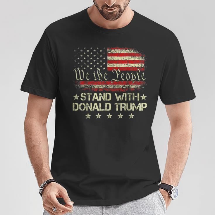 I Stand With Donald Trump 2024 Support Take America Back T-Shirt Unique Gifts