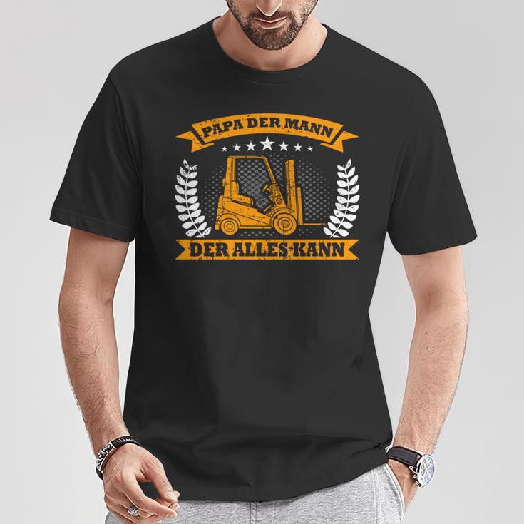 Staplerfahrerater Sohnatertag Lagerist Stapler T-Shirt Lustige Geschenke