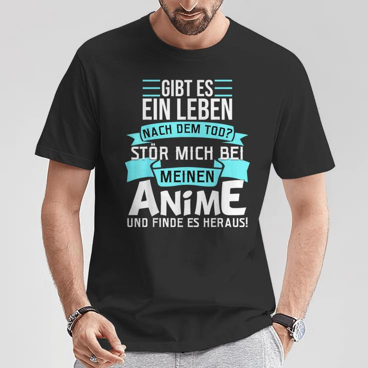 Stör Mich Bei Meinen Anime Slogan Baka Kawaii Manga T-Shirt Lustige Geschenke