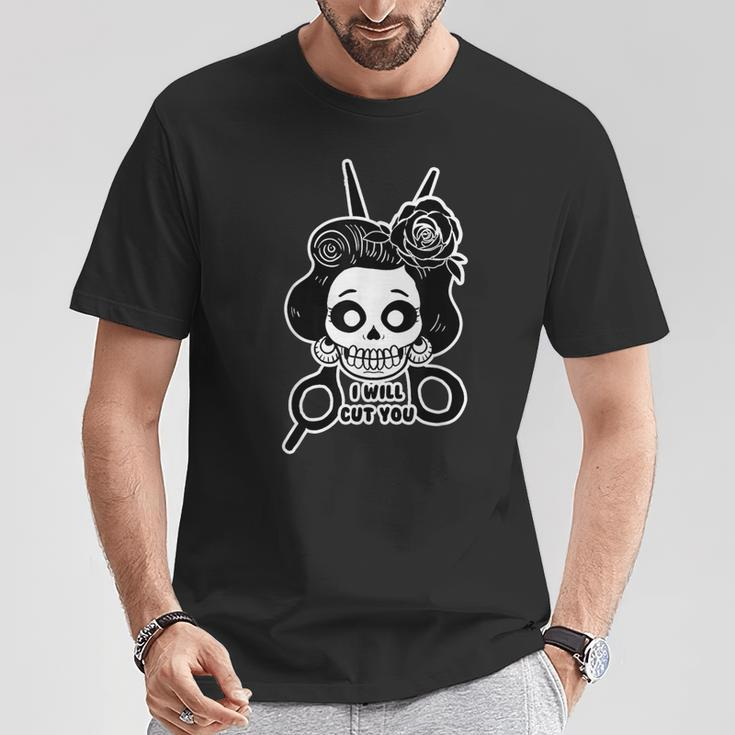 Sugar Skull Will Cut You Calavera Day Of The Dead T-Shirt Unique Gifts