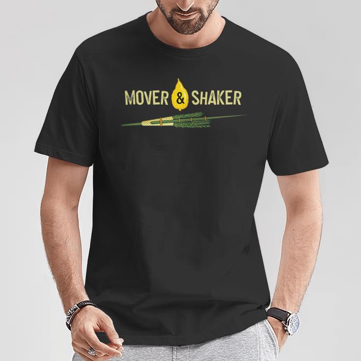 Sukkot Mover & Shaker Four Species Lulav Etrog Jewish Sukkah T-Shirt Unique Gifts