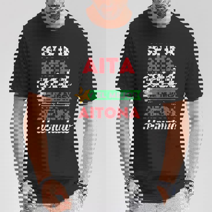 Super Aita Regalo Dia Del Aita Mejor Padre Aitona Abuelo Camiseta unisex Regalos divertidos