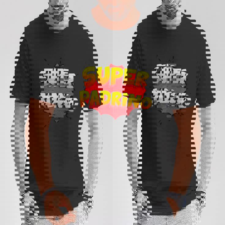 Súper Padrino Regalo Para Padrino De Bautizo Camiseta unisex Regalos divertidos