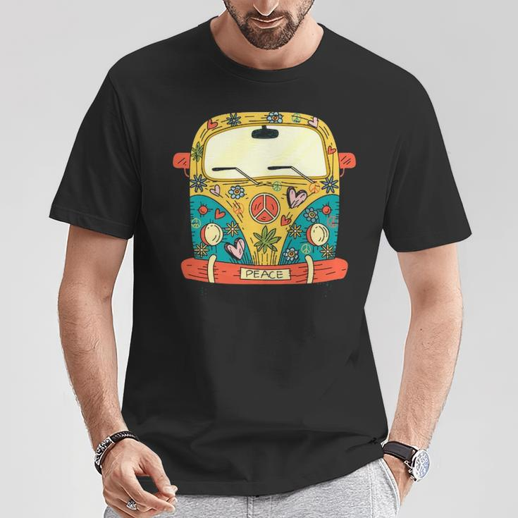 Surf Camping Bus Model Love Retro Peace Hippie Surfing S T-Shirt Unique Gifts