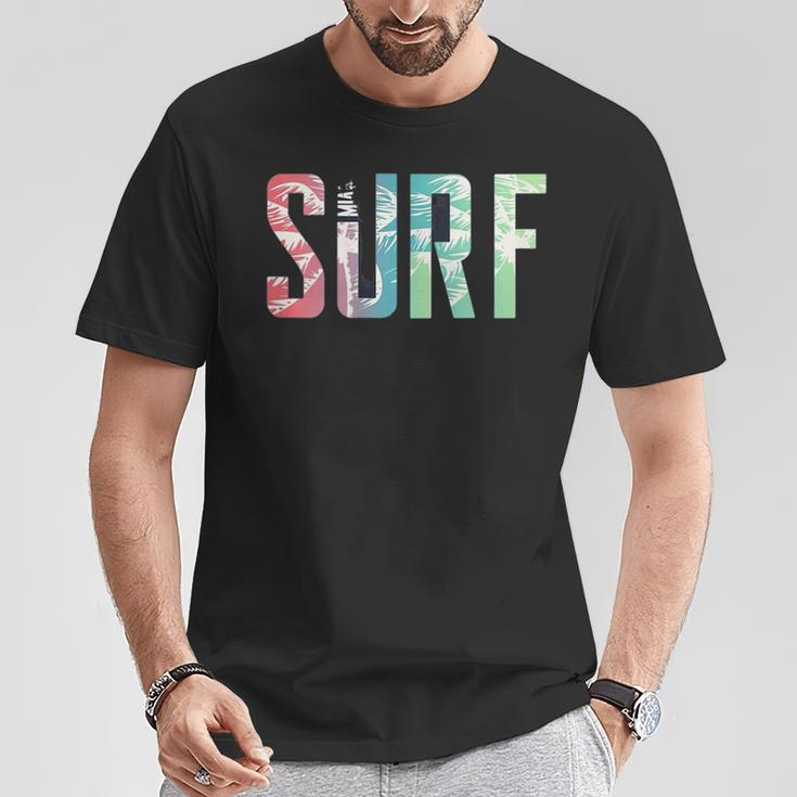 Surfer Surfboard Surf Club Retro Vintage Hawai Beach T-Shirt Unique Gifts