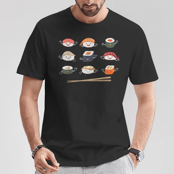 Sushi Liebhaber Geschenk Sushi Lustige Sushi Roll Kawaii Japanisch T-Shirt Lustige Geschenke