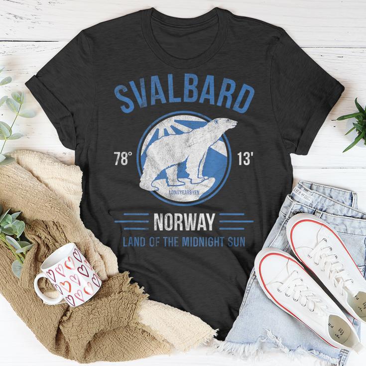 Svalbard Polar BearNorway Northern Lights T-Shirt Unique Gifts