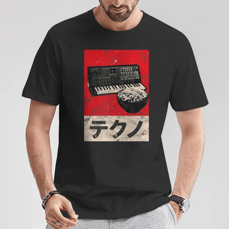 Synthesizer Ramen Vintage Analog Japanese Synth Retro Asdr T-Shirt Unique Gifts
