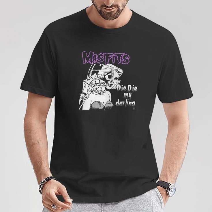 T-shirt Misfits 'Die Die My Darling' Noir - Merchandise Officiel, Coton, Neuf Avec étiquette