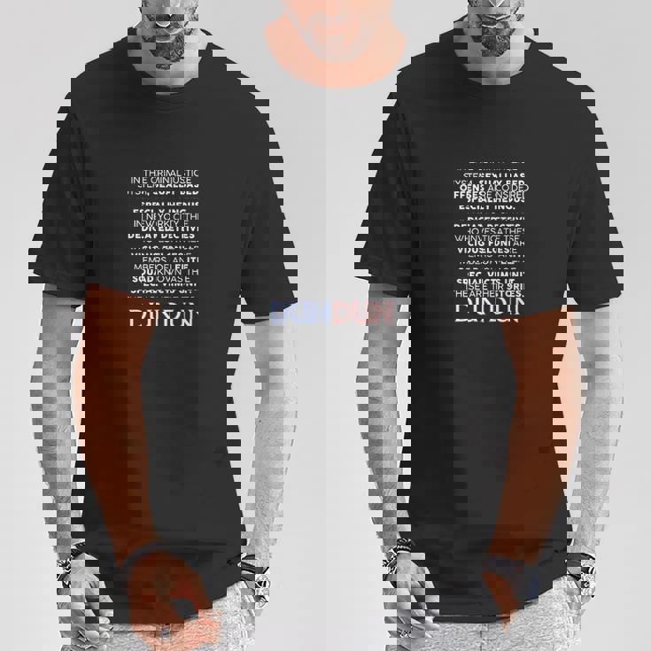 T-shirt Noir Unité Victimes Spéciales, Texte Série Culte DUN DUN Cadeaux drôles