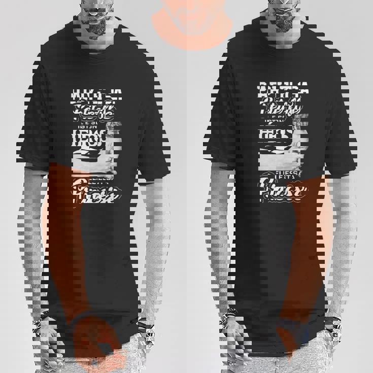 T-Shirt Papy et Petite-Fille Héros Princesse, Duo Famille Cadeauxyz