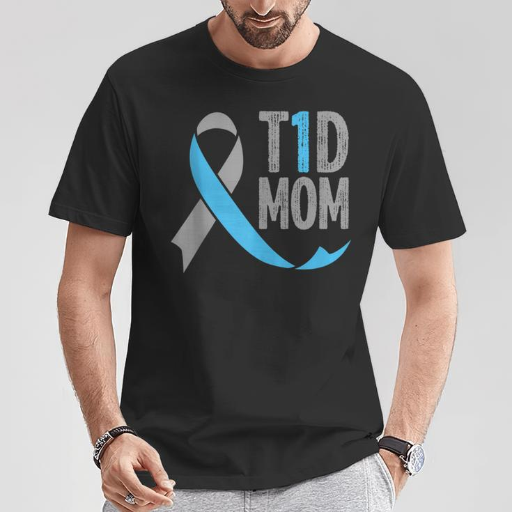 T1d Mom Diabetic For Women Type 1 Mom Diabetes T-Shirt Unique Gifts